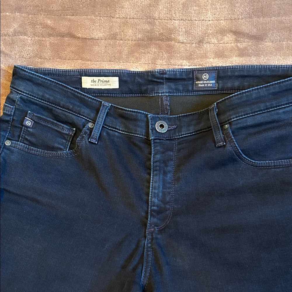 AG Jeans The Prima Mid rise Cigarette Jeans. Size 31R